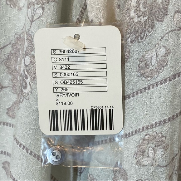 Free People Changing Times Print Tunic in White/Blue - Picture 5 of 10